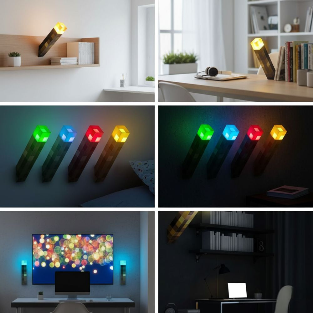 Modern Rechargeable LED Wall Torch