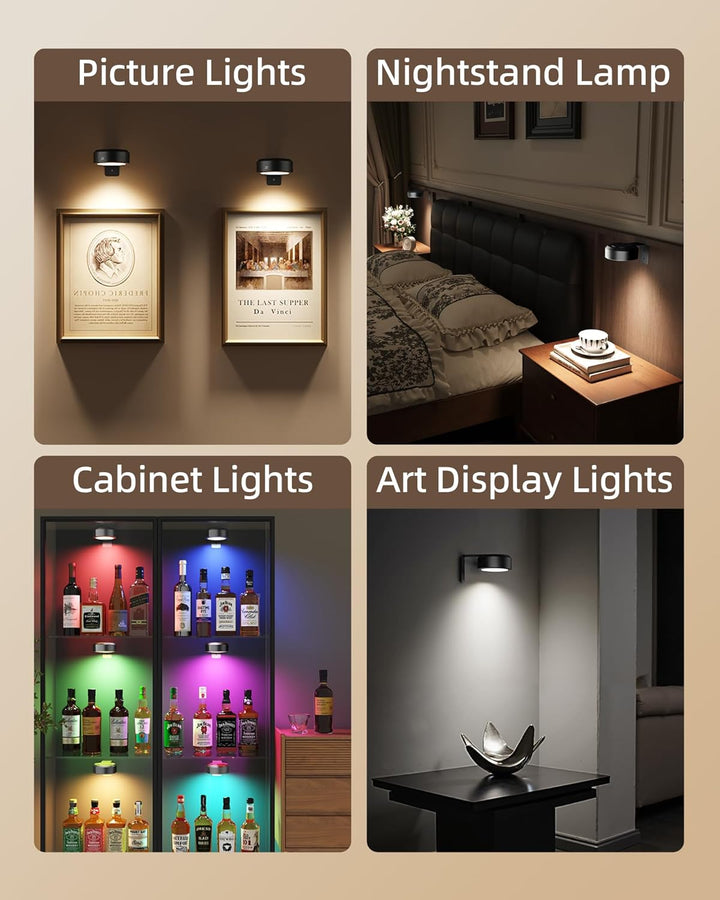 LightsCordless™ Rechargeable Picture Light - Illuminate Your Art Wirelessly