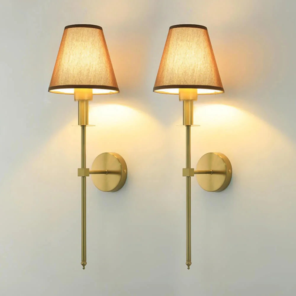 Draadloze retro wandlamp (2 verpakkingen) 