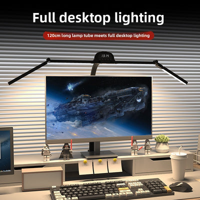 Adjustable Dual-head LED Desk Lamp with Gooseneck