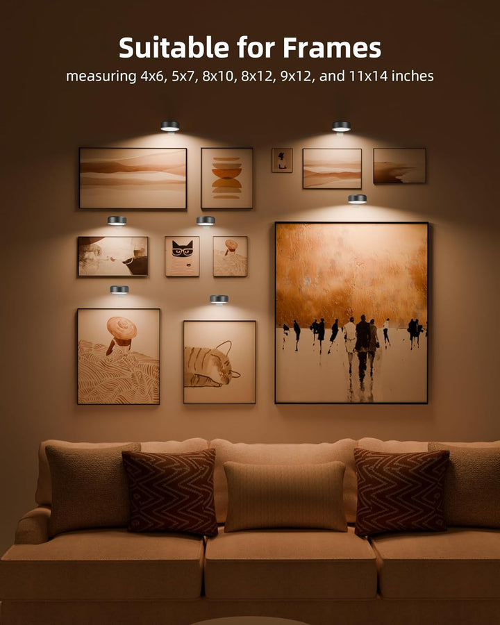 LightsCordless™ Rechargeable Picture Light - Illuminate Your Art Wirelessly