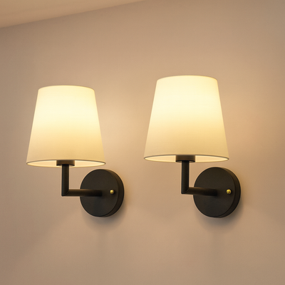 Wireless Fabric Wall Lamp (2 Packs)