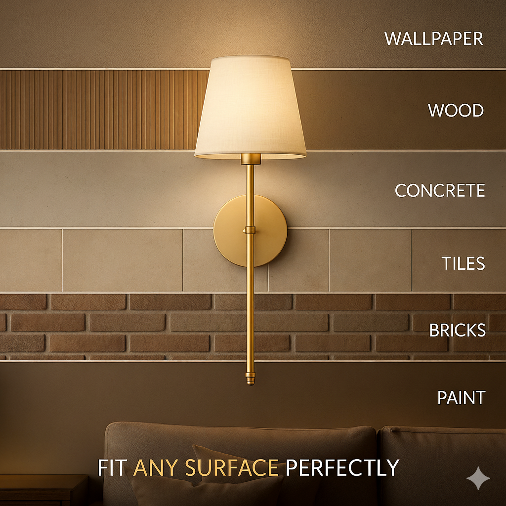 Set of 2 Wireless Wall Sconces with Remote & Rechargeable Bulbs – No Drill