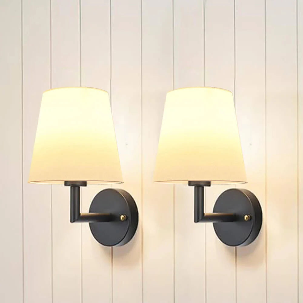 Draadloze stoffen wandlamp (2 verpakkingen)
