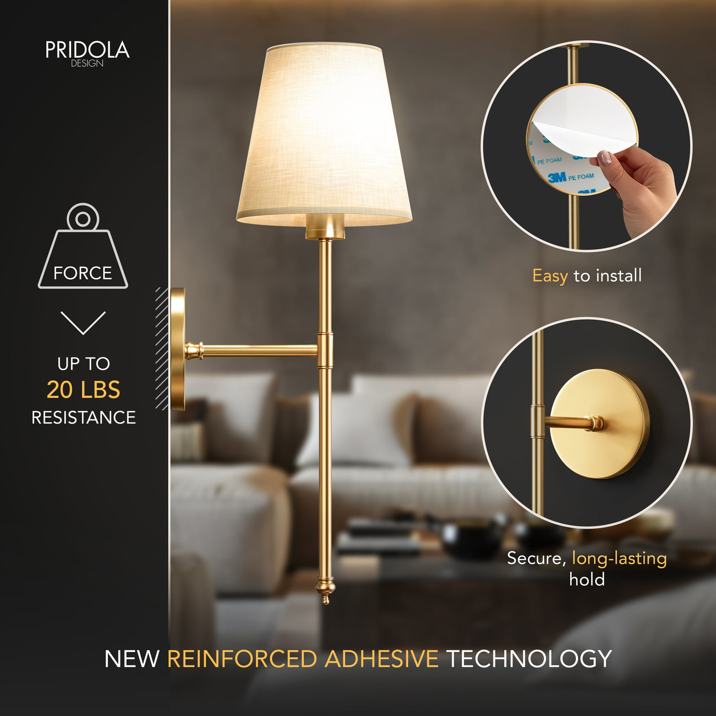 EasyGlow Wireless Wall Lights
