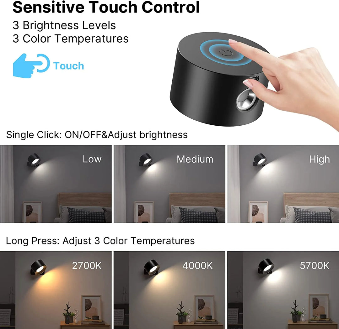 Radiant Glow LED Wall Sconce - Brilliance at Your Fingertips